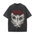 American Retro Printed Round Neck Short Sleeves