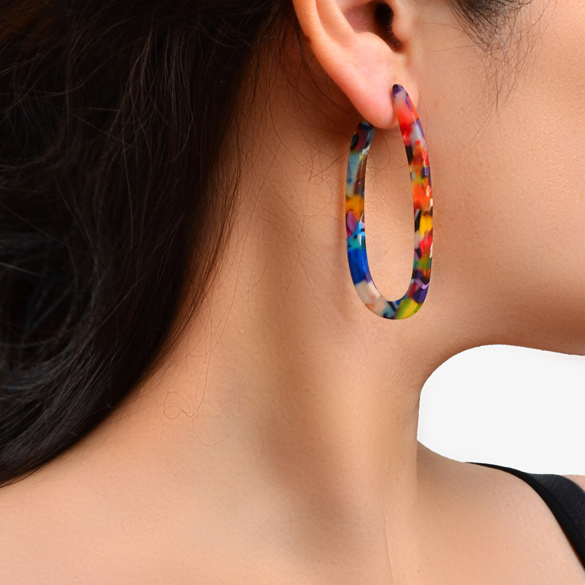 Colourful Hoop Earrings