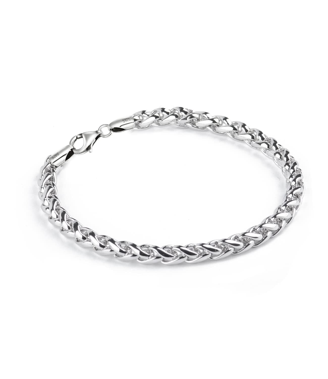 7MM Thick Wheat Link Chain Bracelet