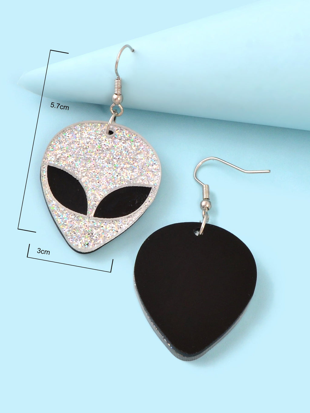 Acrylic Alien Earrings