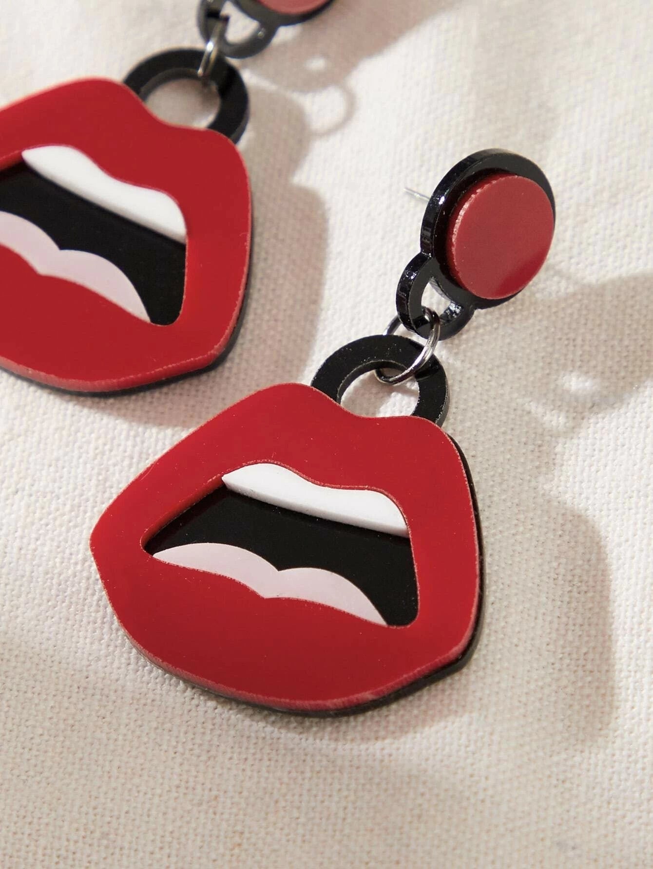 Red Lips Meh Earrings