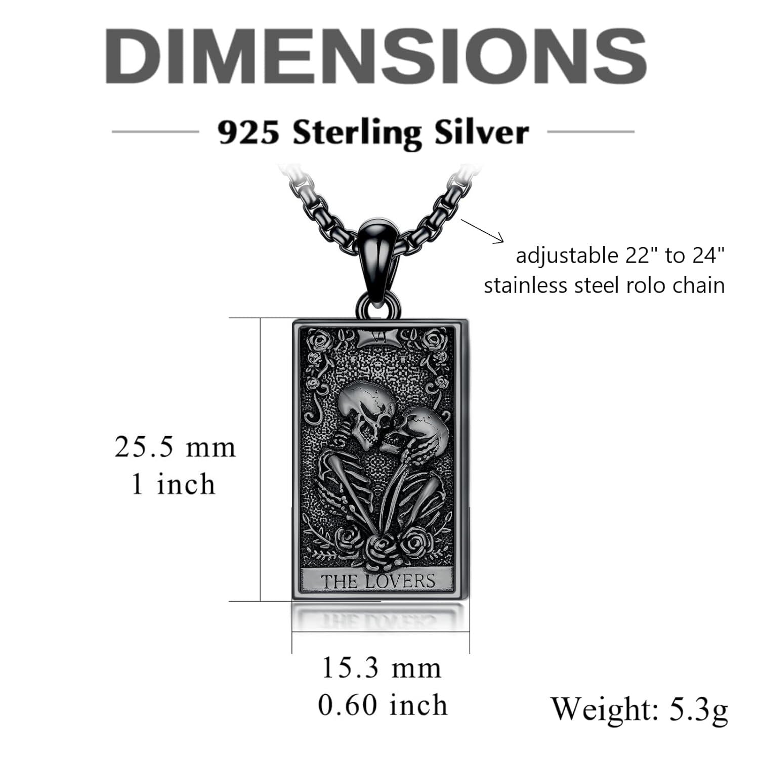 The Lovers Tarot Pendant Necklaces