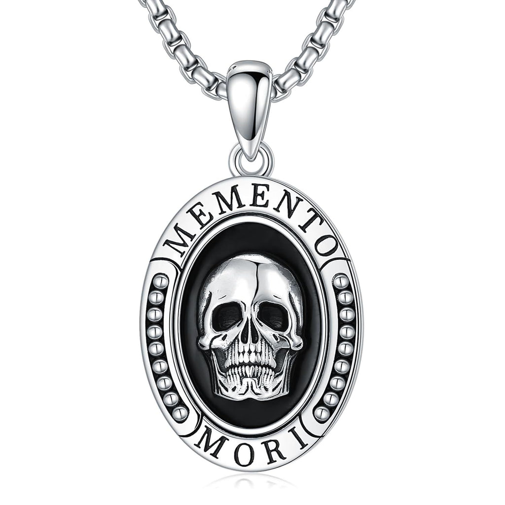 Memento Mori Skull Pendant Necklace