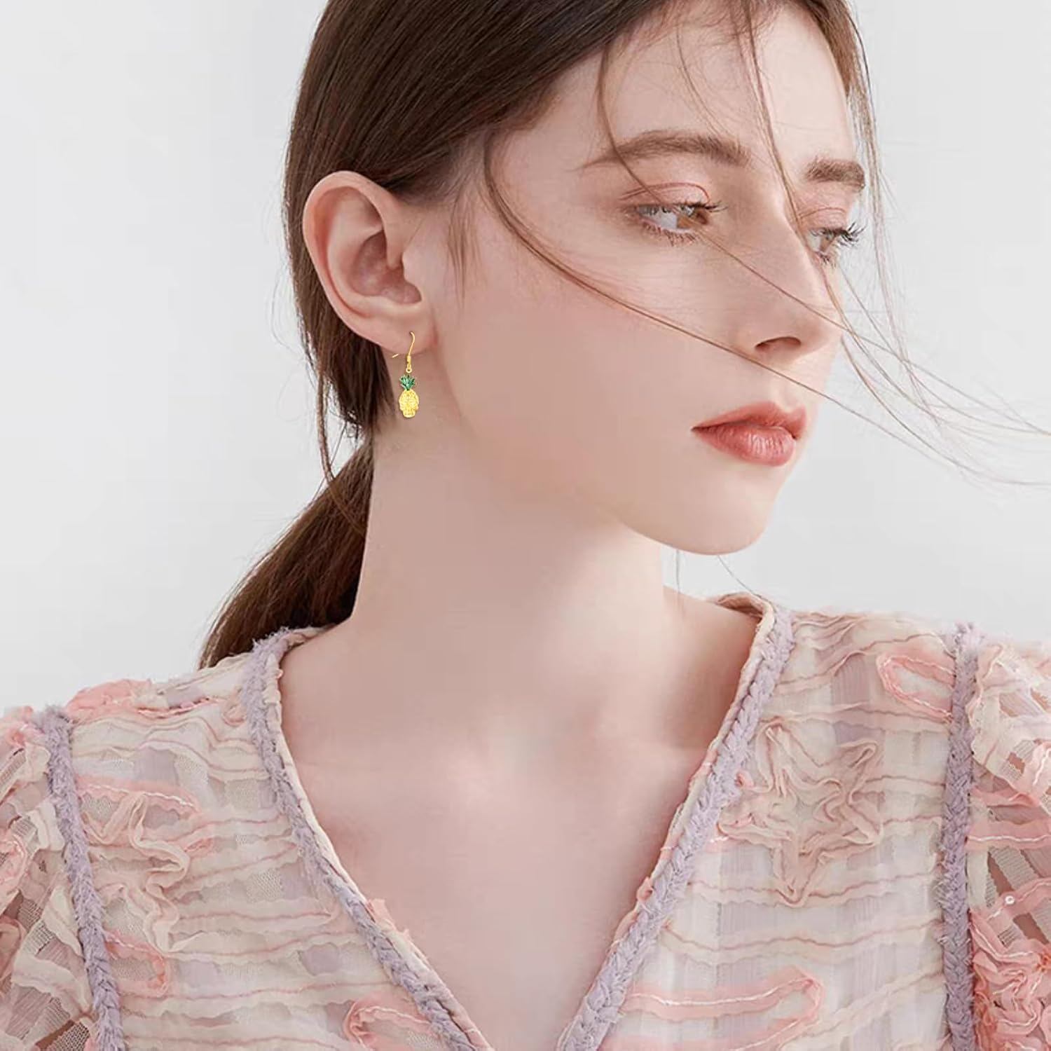 Pineapple Skull Earrings