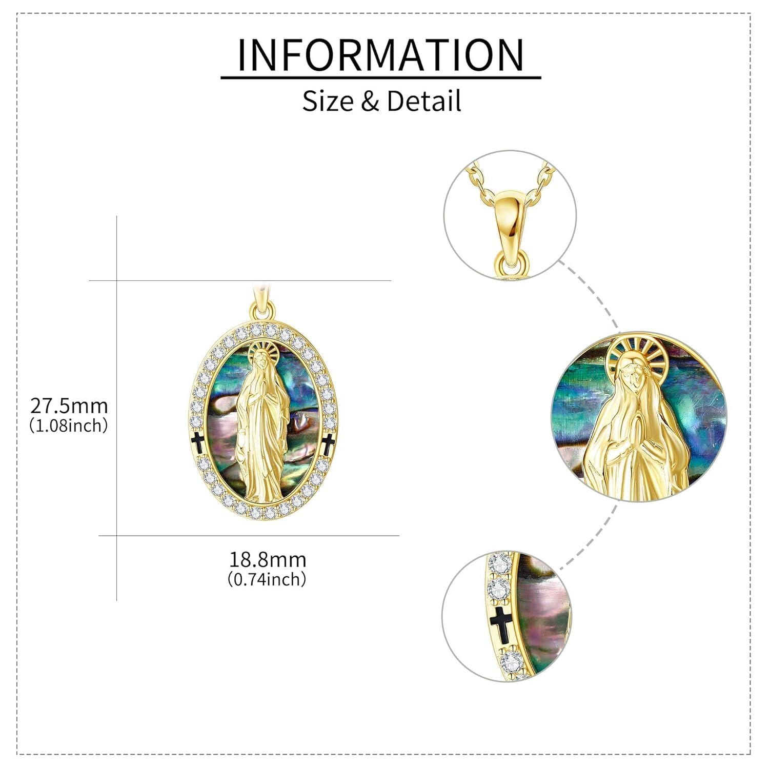 Virgin Mary Necklace