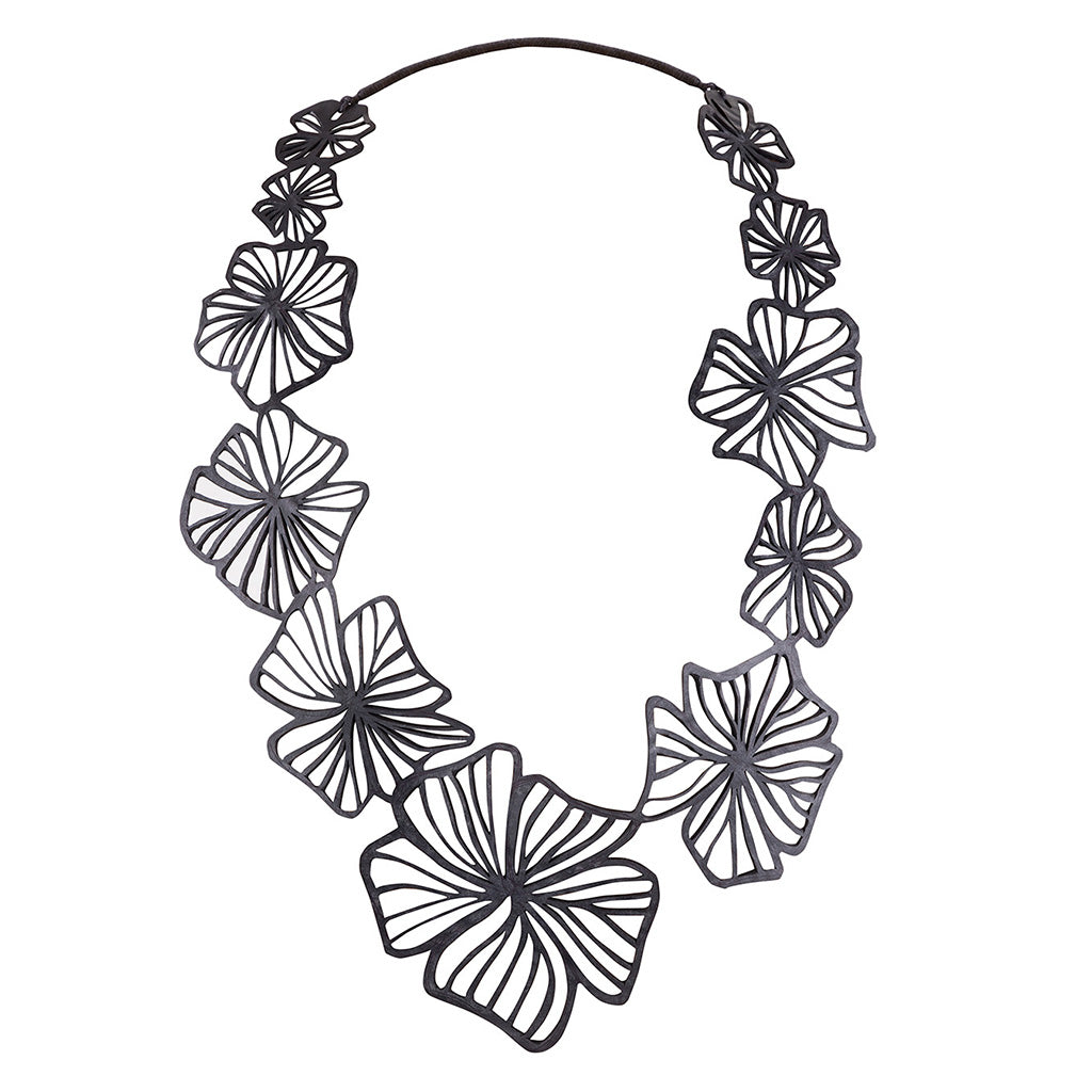 Recycled Long Floral Necklace