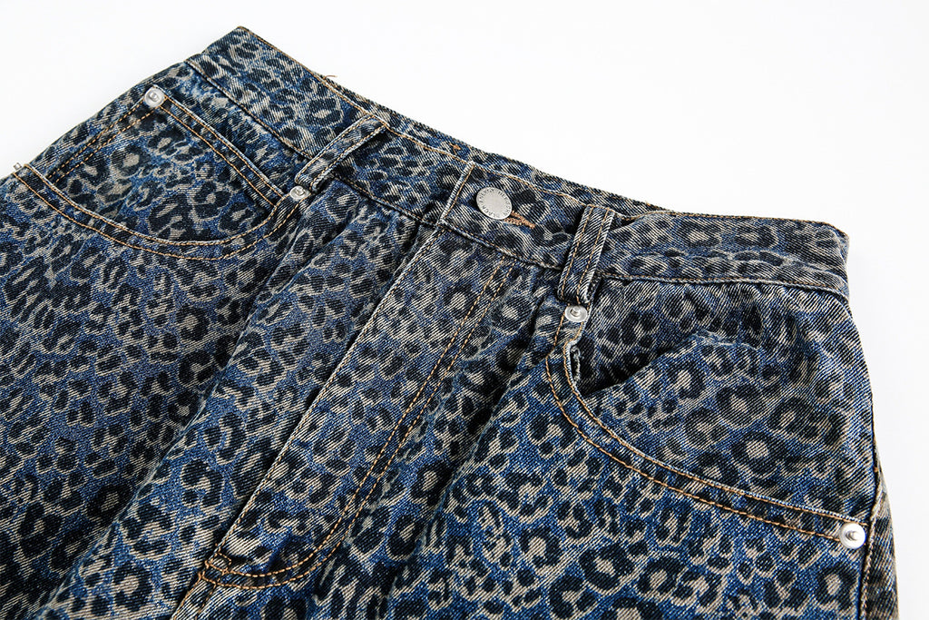 leopard print jeans