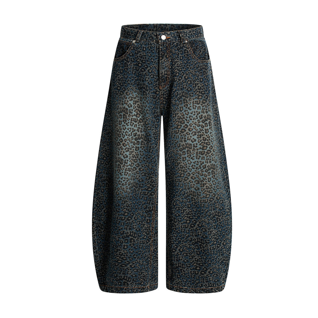 leopard print jeans