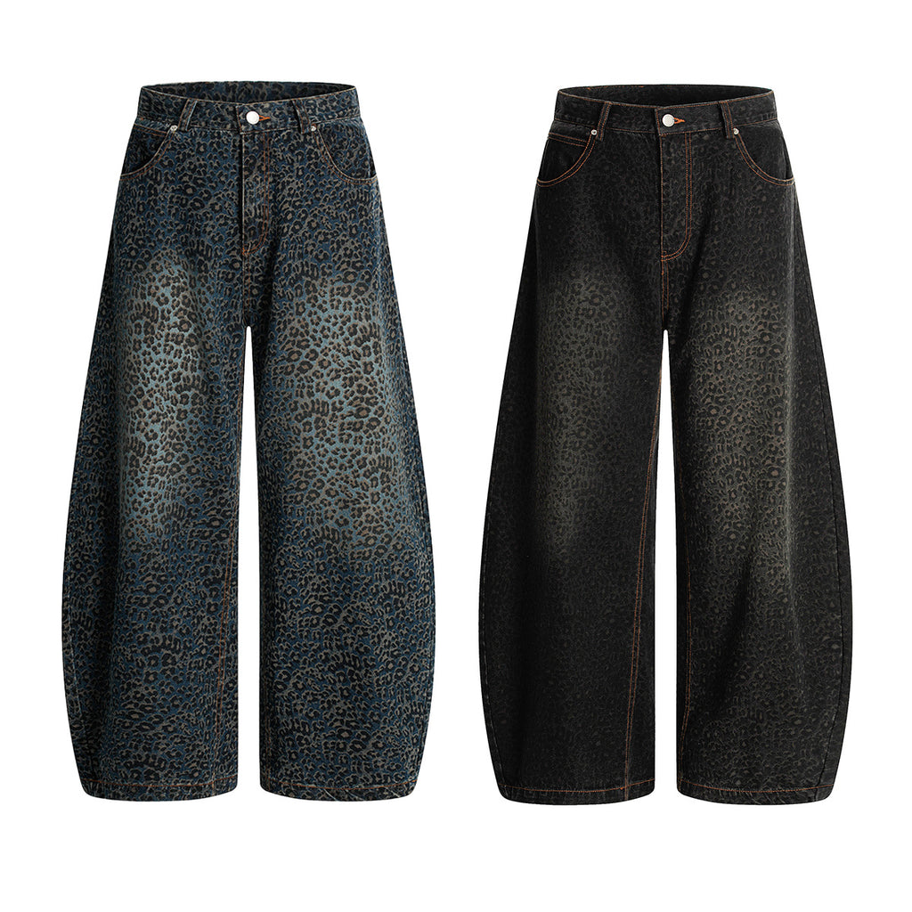 leopard print jeans