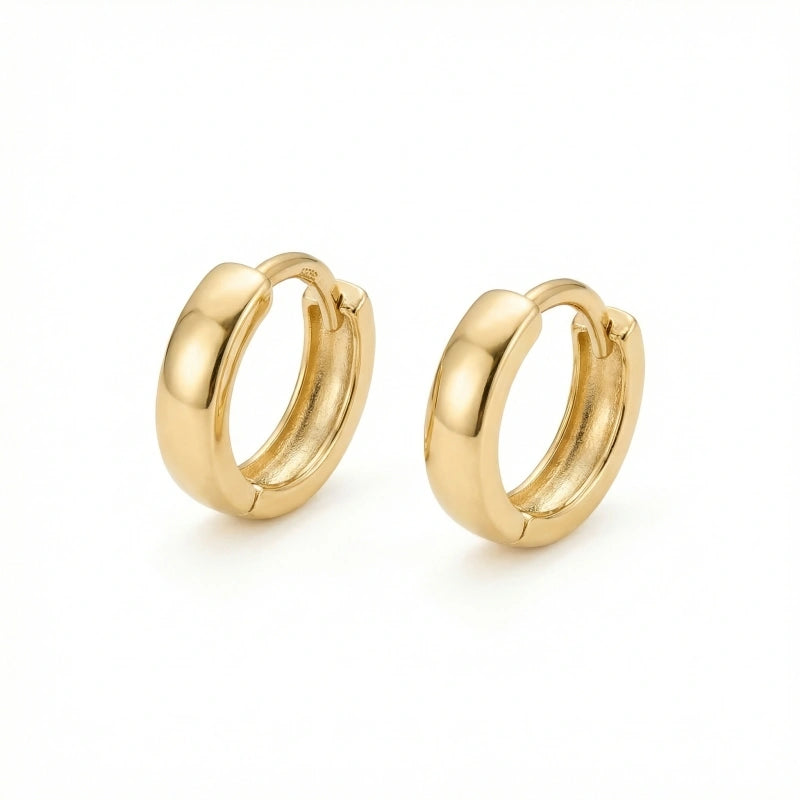 Hoop Huggie Earrings