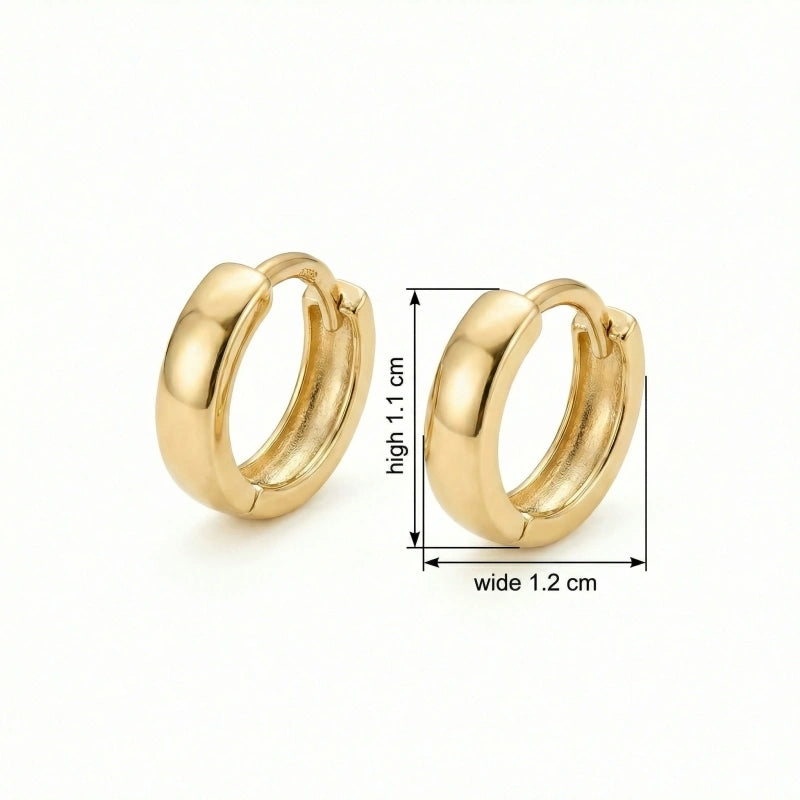 Hoop Huggie Earrings