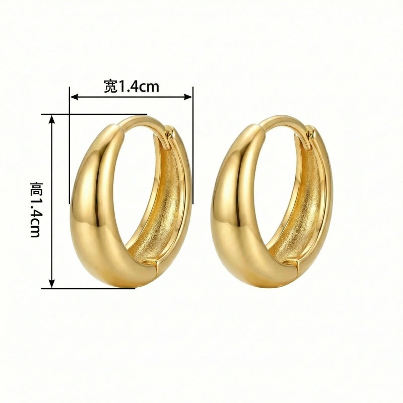 Chunky Huggie Hoops