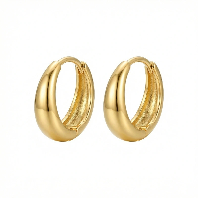 Chunky Huggie Hoops